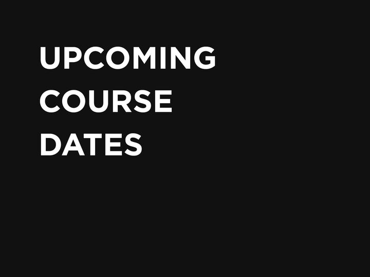 UPCOMING COURSE DATES MLC3